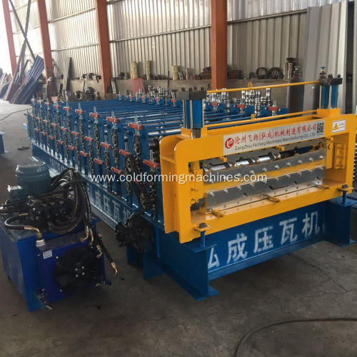 roof panel double deck forming machine line